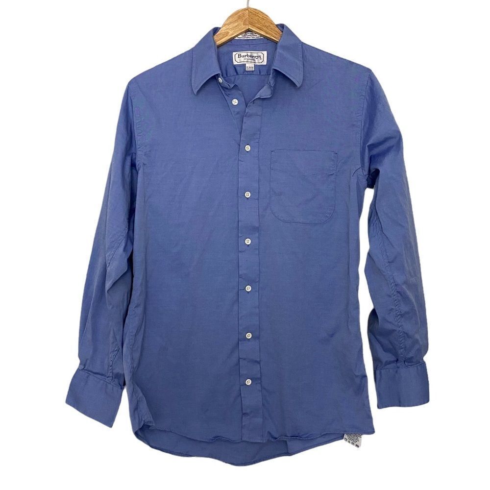 Burberrys of London Mens Dress Shirt Size 15-32/33 Blue preppy business  Casual